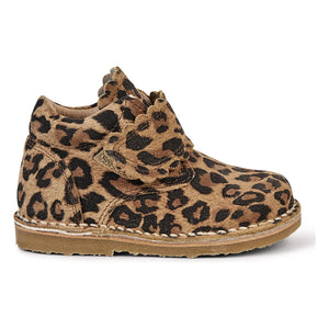 Petit Nord - Scallop Leopard Sneakers | Brown