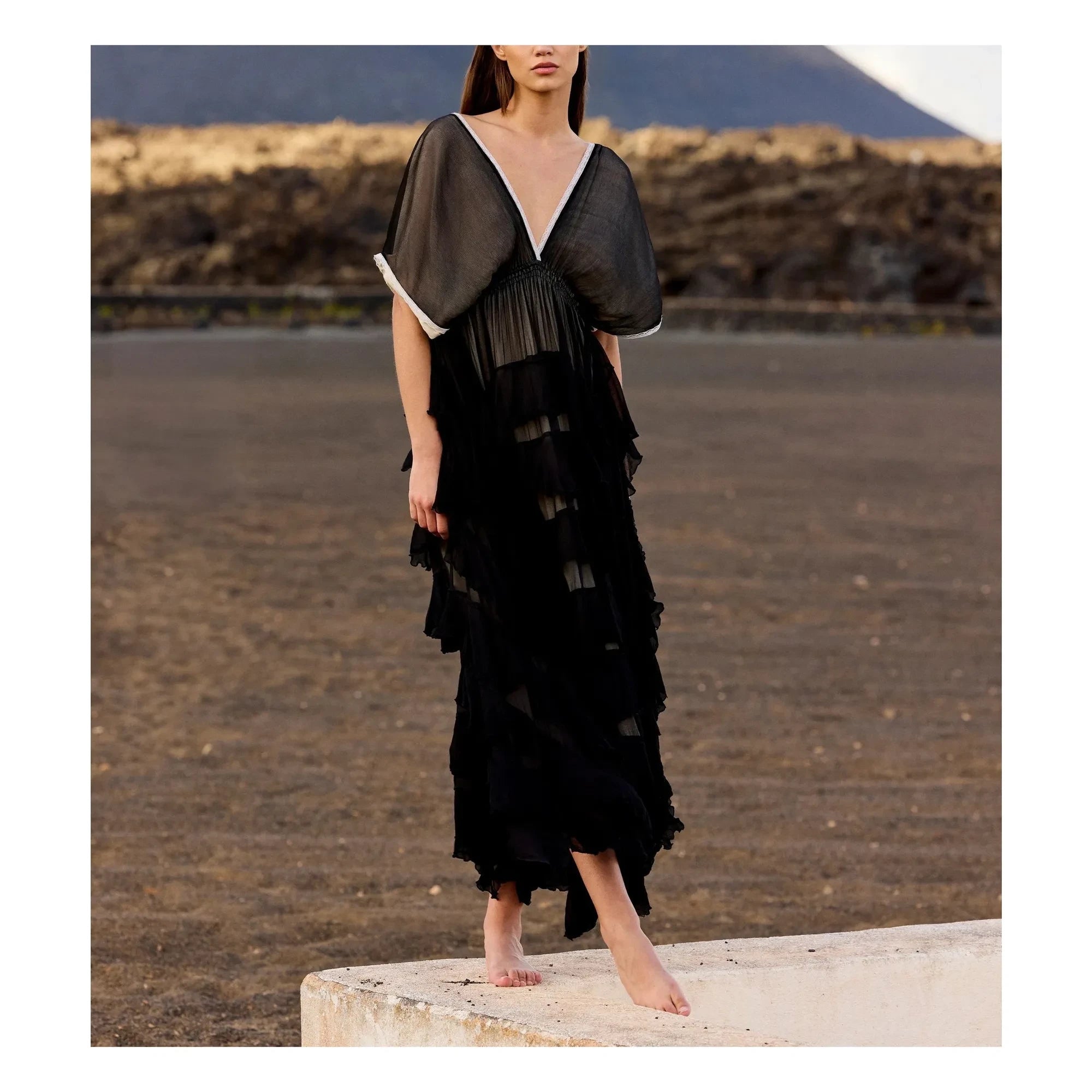 Mes Demoiselles - Charlotte Kleid | Schwarz