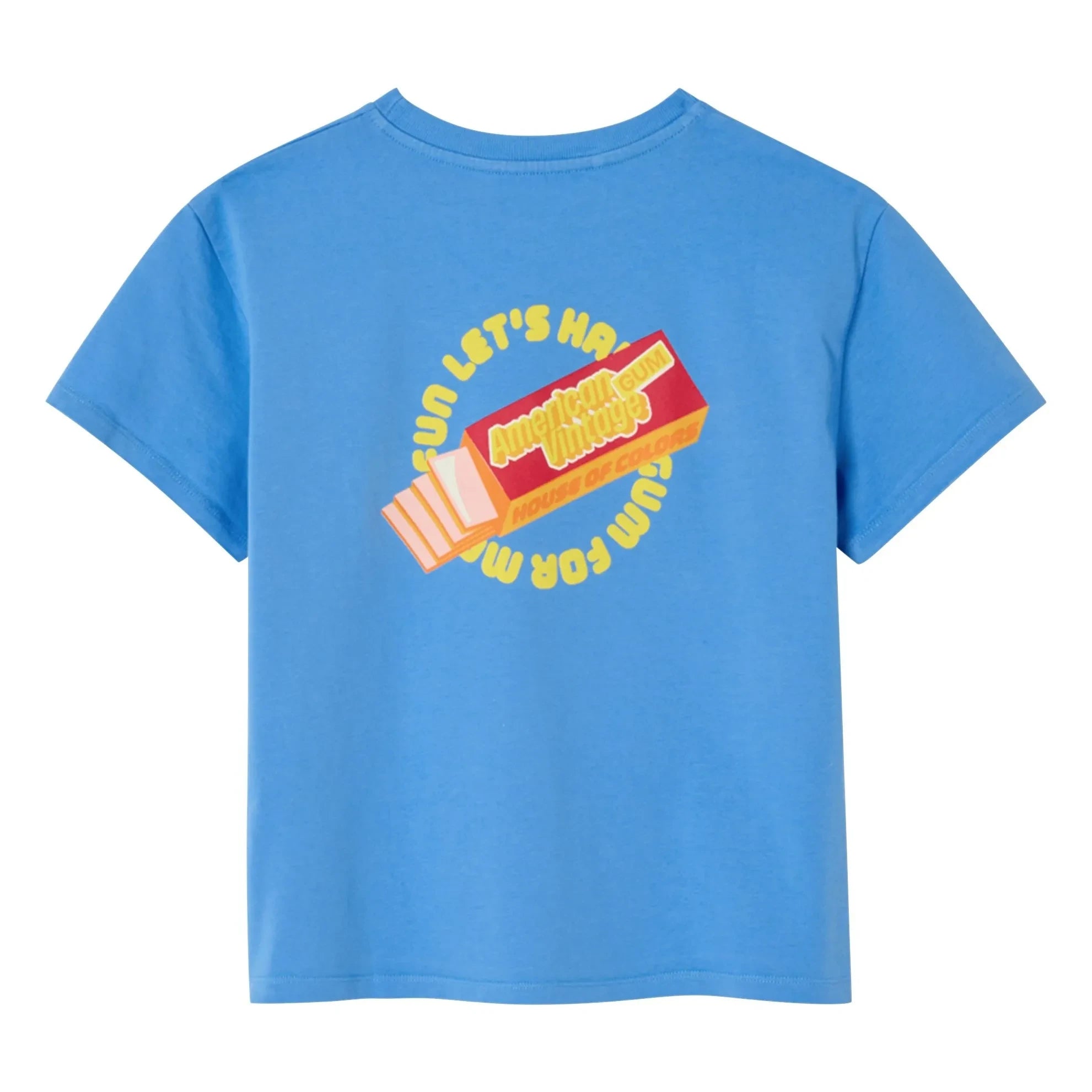 American Vintage - Fizvalley Chewing Gum T-Shirt | Blue