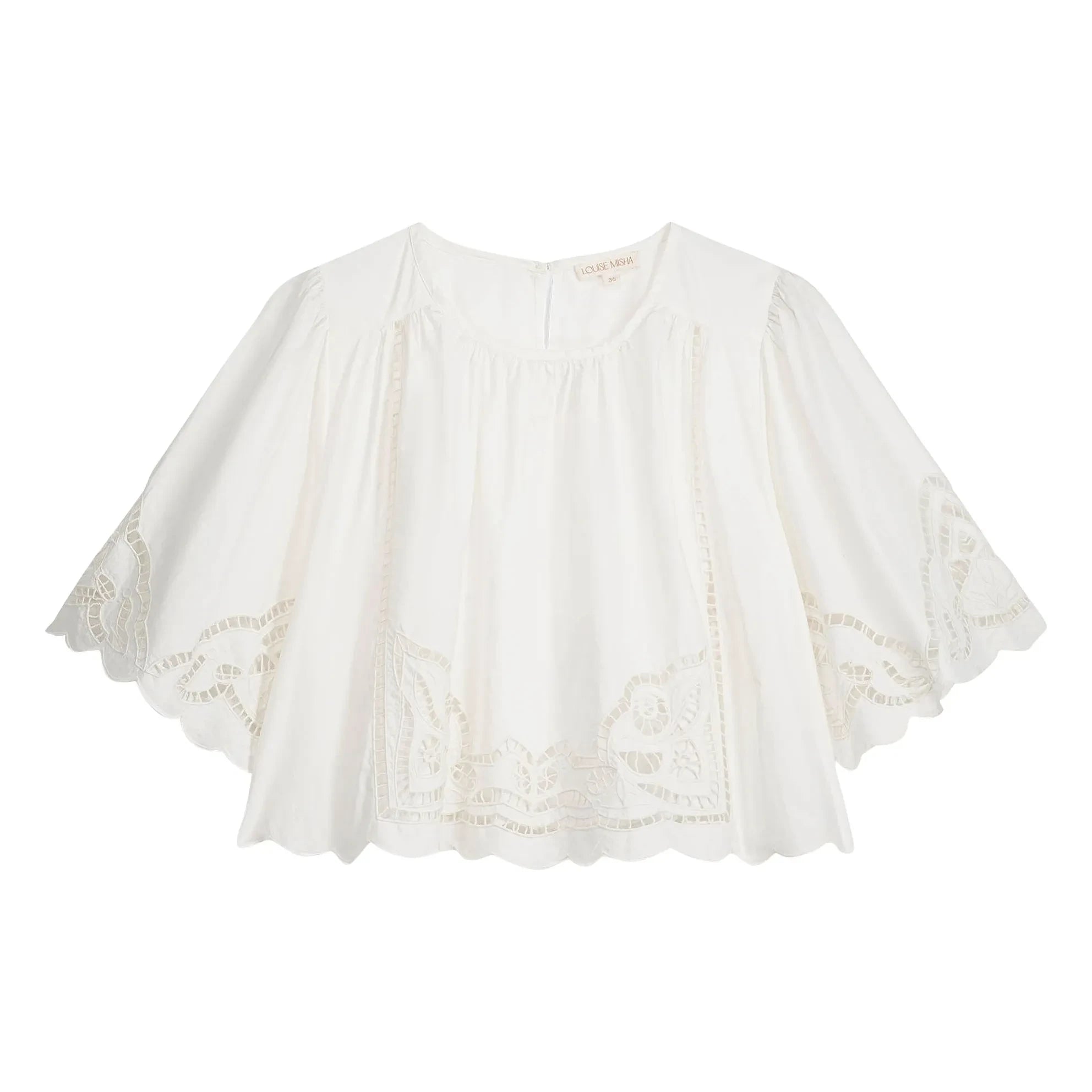 Louise Misha - Louvia Organic Cotton Blouse | White