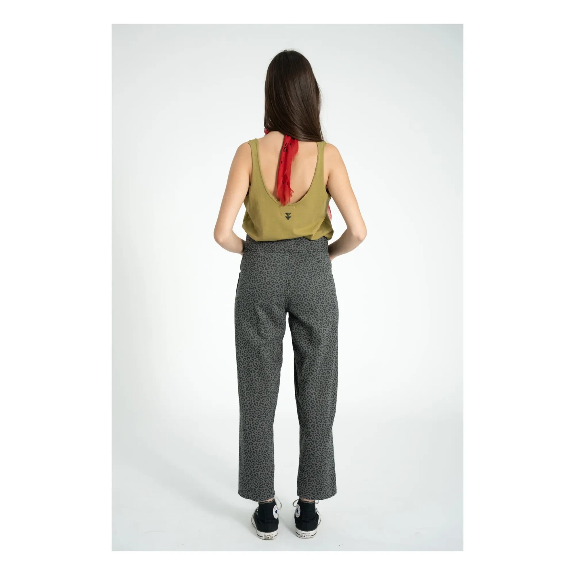 Sisters Department - Baumwoll-Leopardenhose | Grau