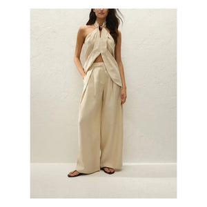 Faithfull the Brand - Biba Linen Top | Panna Cotta