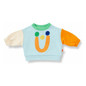 Halcyon Nights - Farbblock-Sweatshirt | Hellblau