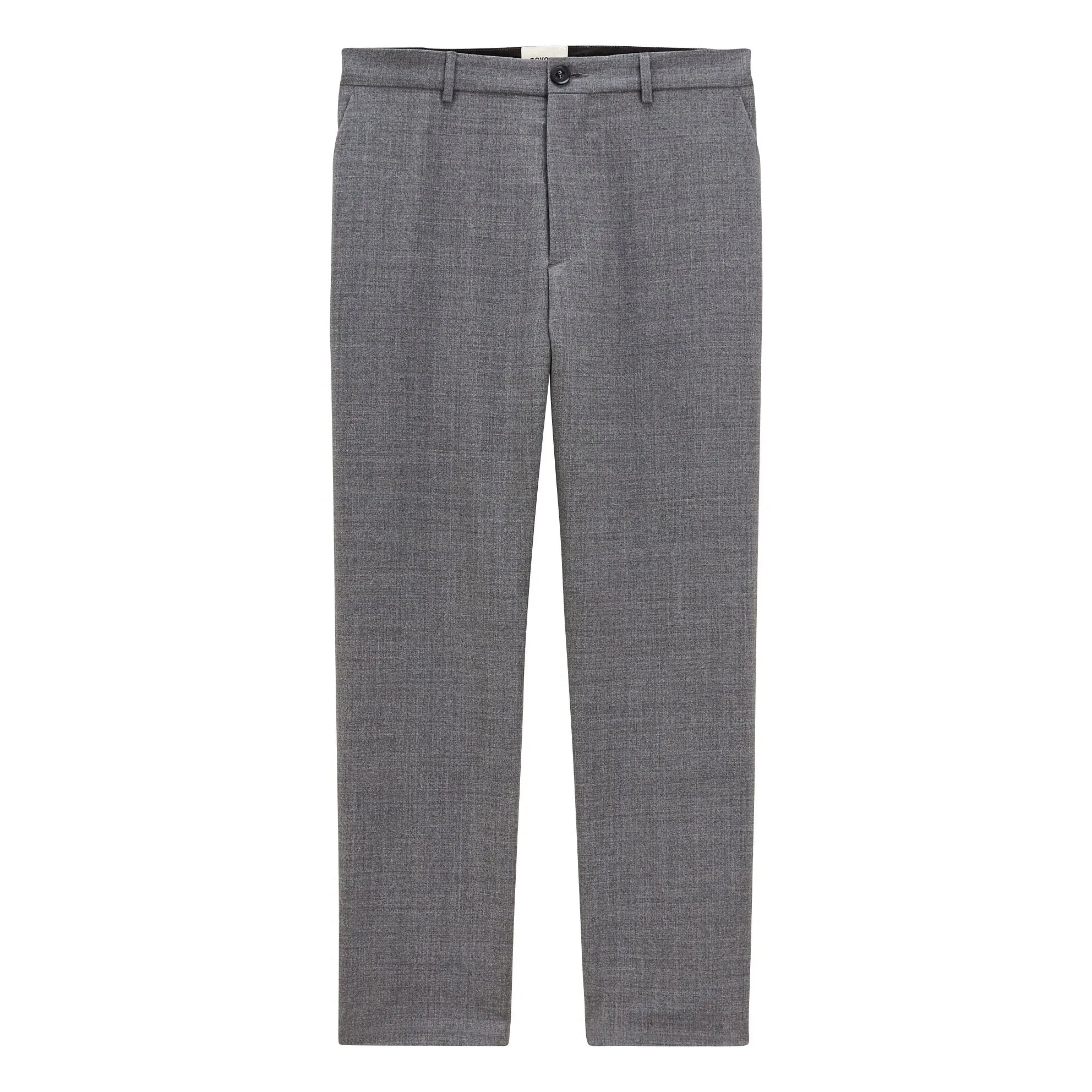 Noyoco – Hose aus Wolle mit geradem Bein | Dunkelgrau