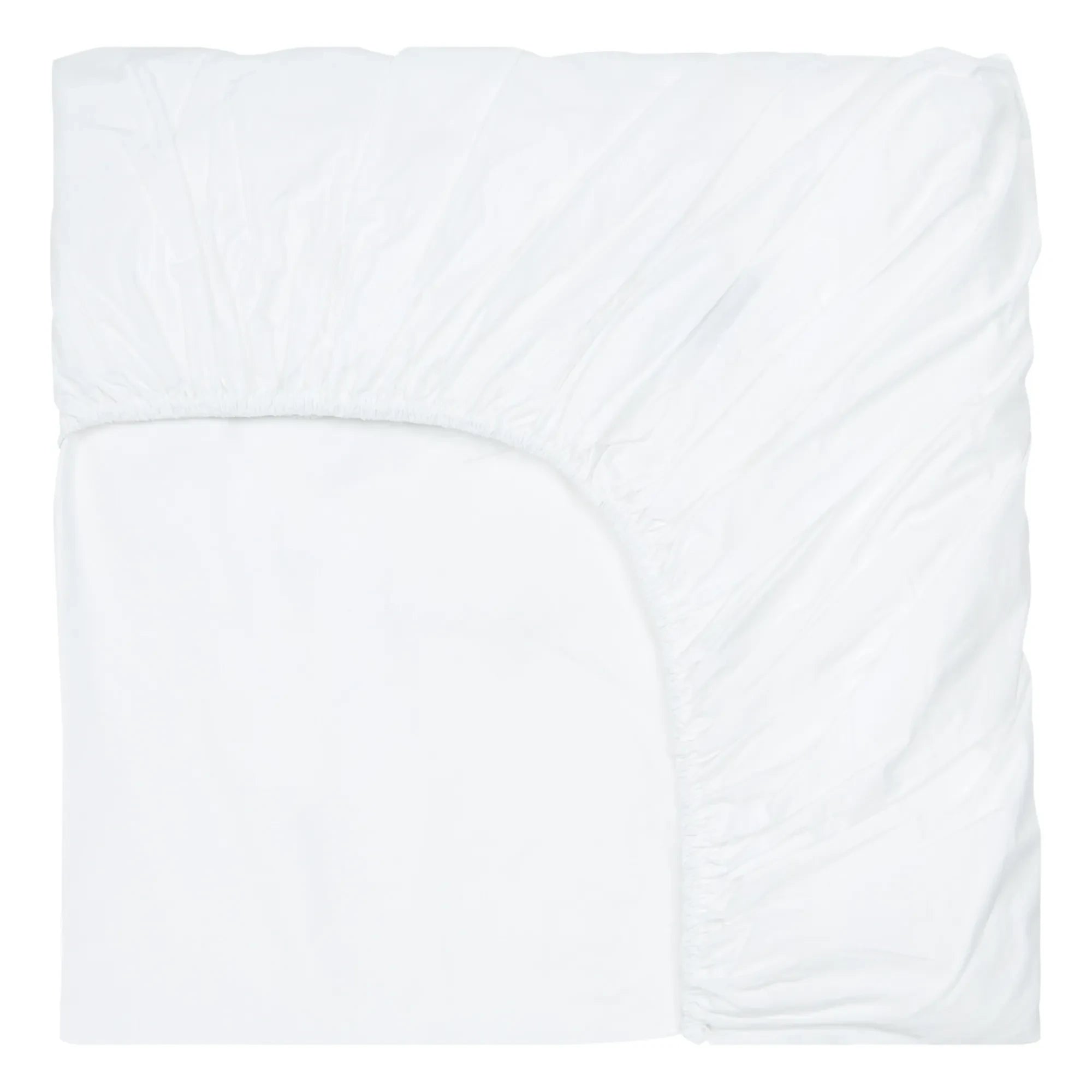 Suite 702 - Organik Percale Lastikli Çarşaf | Beyaz