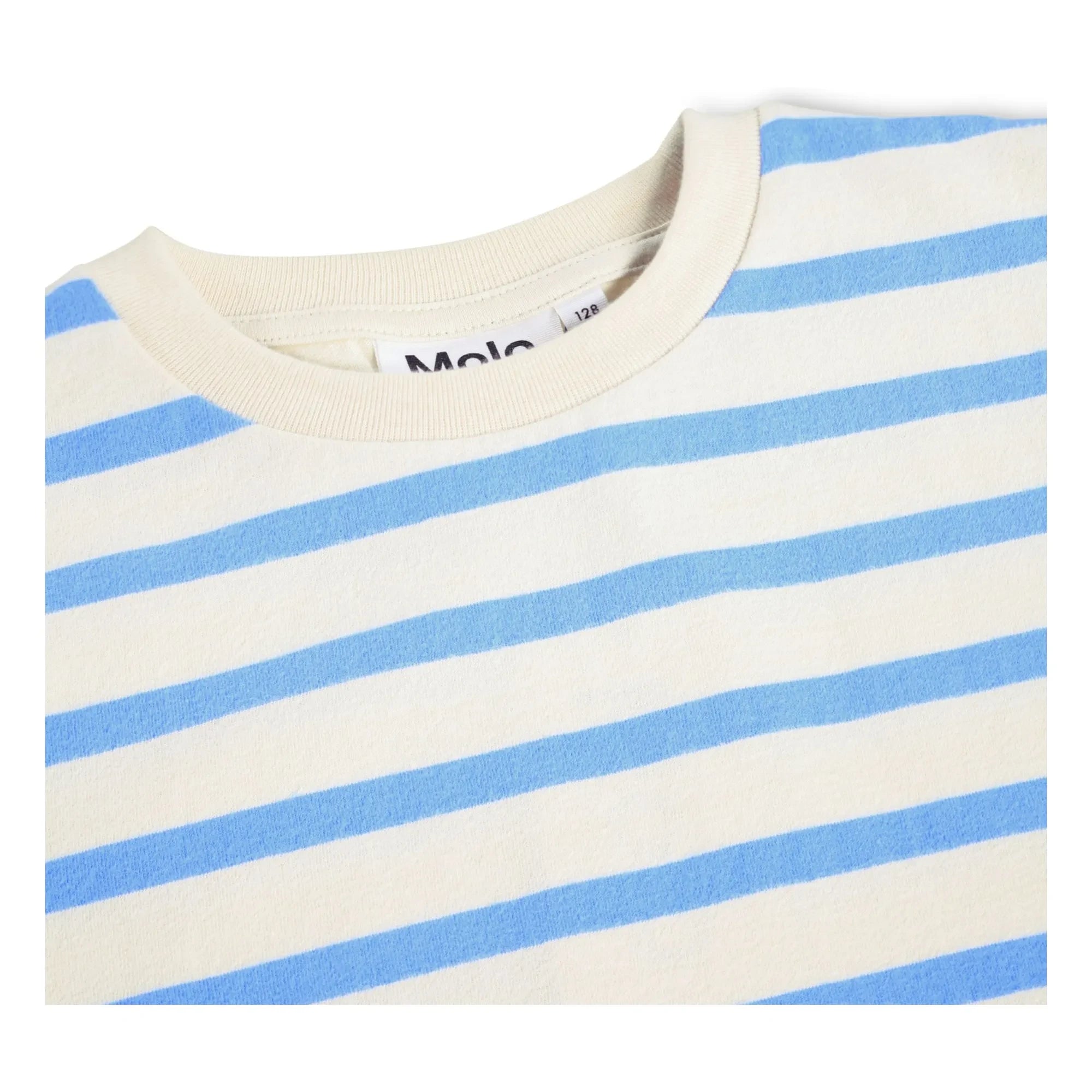 Molo - Rosita Gestreiftes T-Shirt aus Bio-Baumwolle | Hellblau