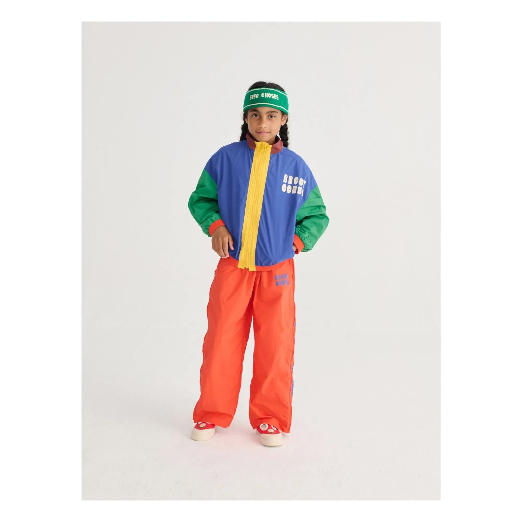 Bobo Choses - Trainingsjacke mit Farbblöcken aus recycelter Faser | Blau