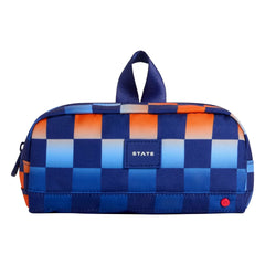 State Bags - Clinton Kariertes Federmäppchen | Blau
