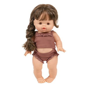 Minikane - Rib örgü takımda Valentine bebek