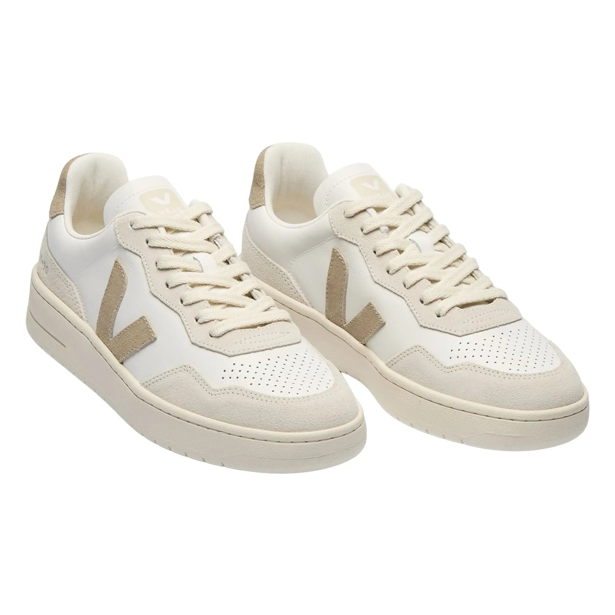 Veja - V-90 Leather O.T. Sneakers | Taupe Brown