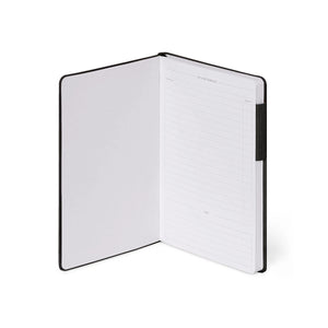 Legami - Dotted Notebook with Monochrome Soft Cover - Black Suit - My Defter