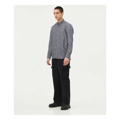 Noyoco - Curtis Shirt Fine Stripes Recycled Cotton | Blue