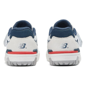 New Balance - Elastik Bağcıklı ve Cırt Cırtlı Sneakers 550 | Beyaz