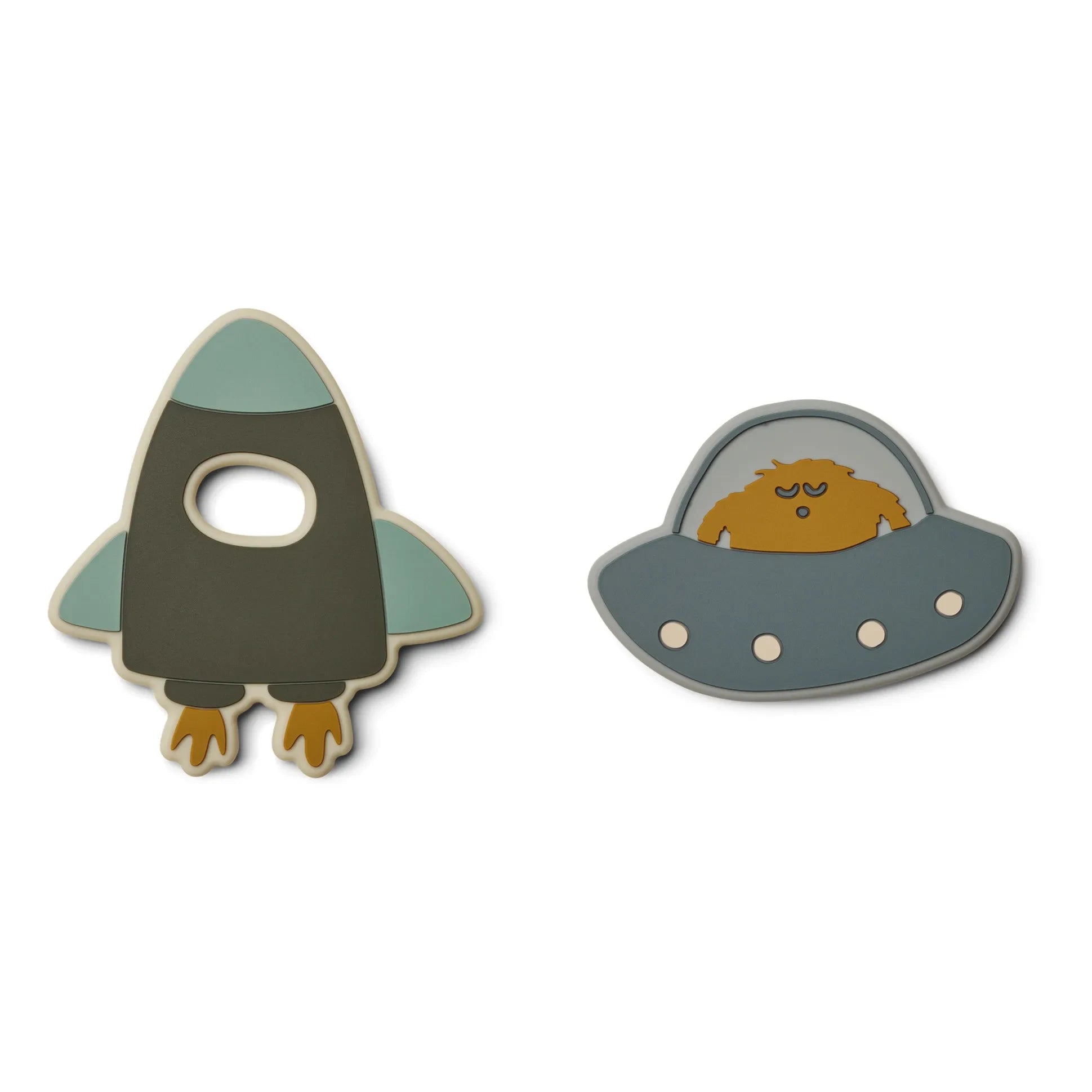 Liewood - Gia Beißring-Set aus Silikon - 2er-Set | Blau