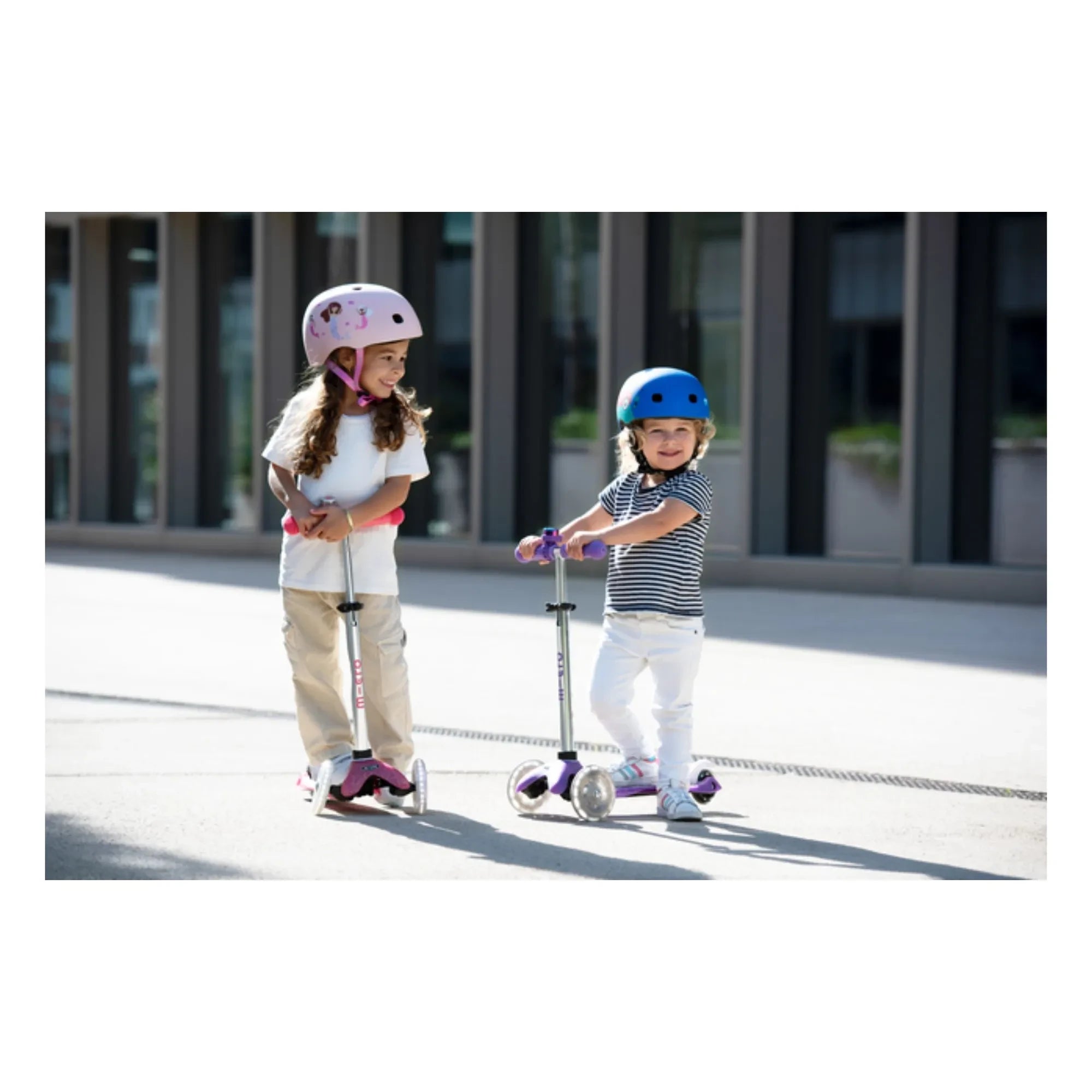 Micro - Mini LED Simli Scooter | Pembe