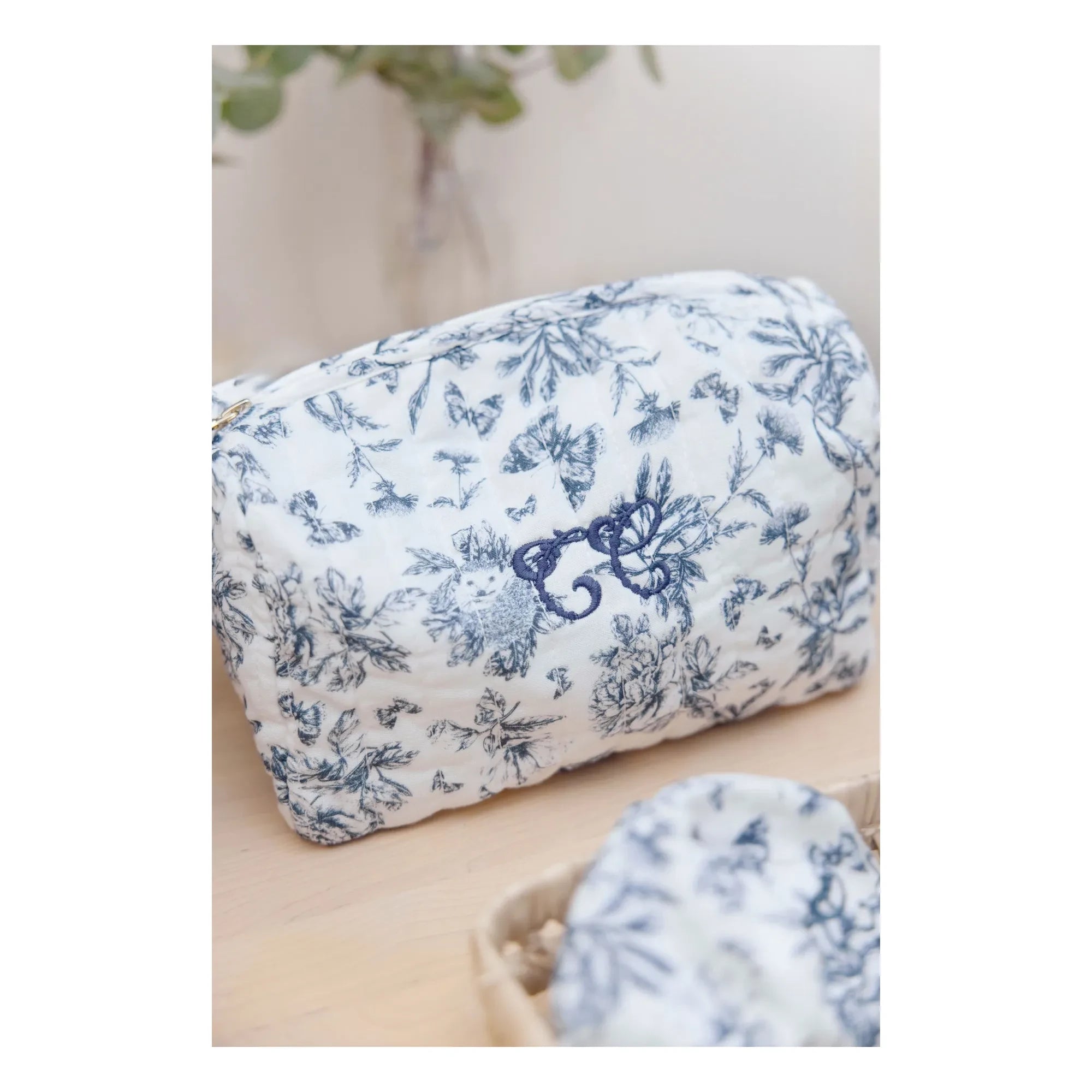 Tartine et Chocolat - Toiletry bag Toile de Jouy | Navy Blue