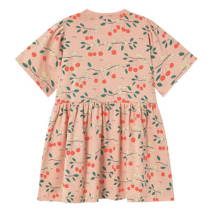 Tinycottons - Cerises organic cotton dress | Light Pink