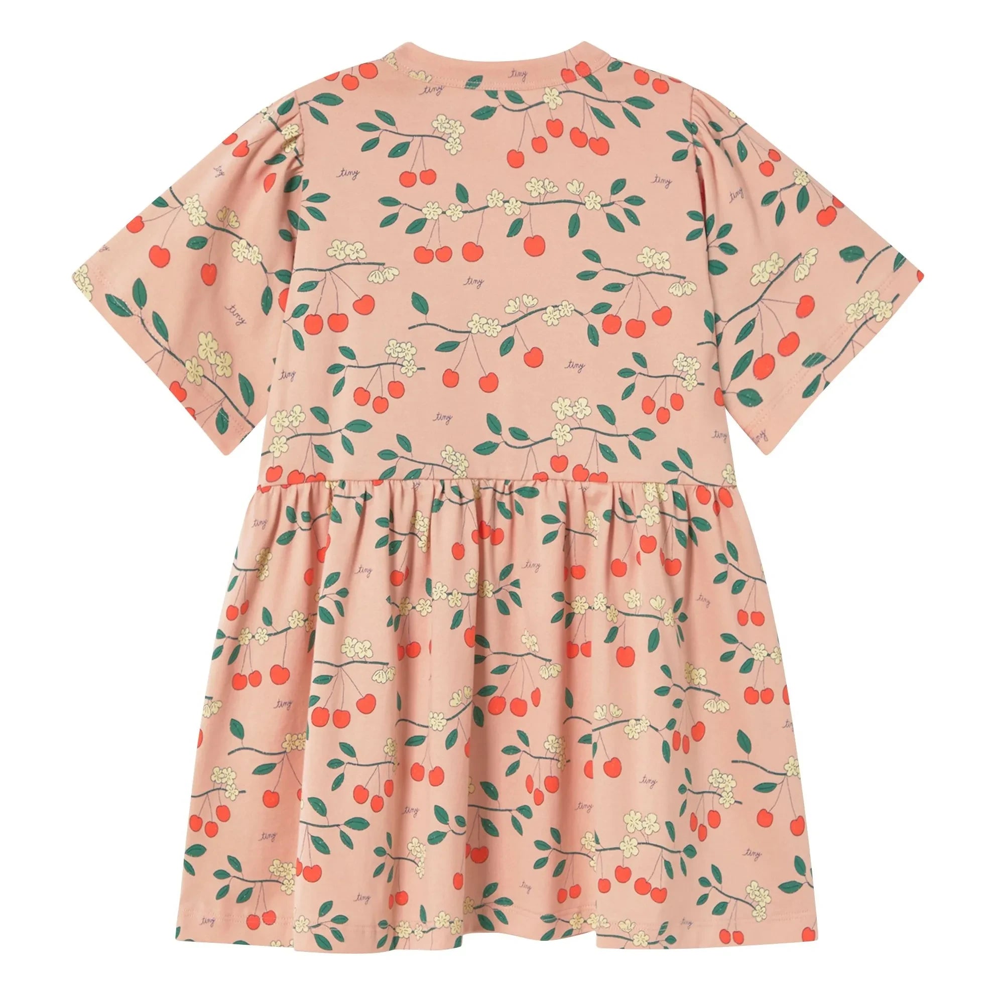 Tinycottons - Cerises organic cotton dress | Light Pink