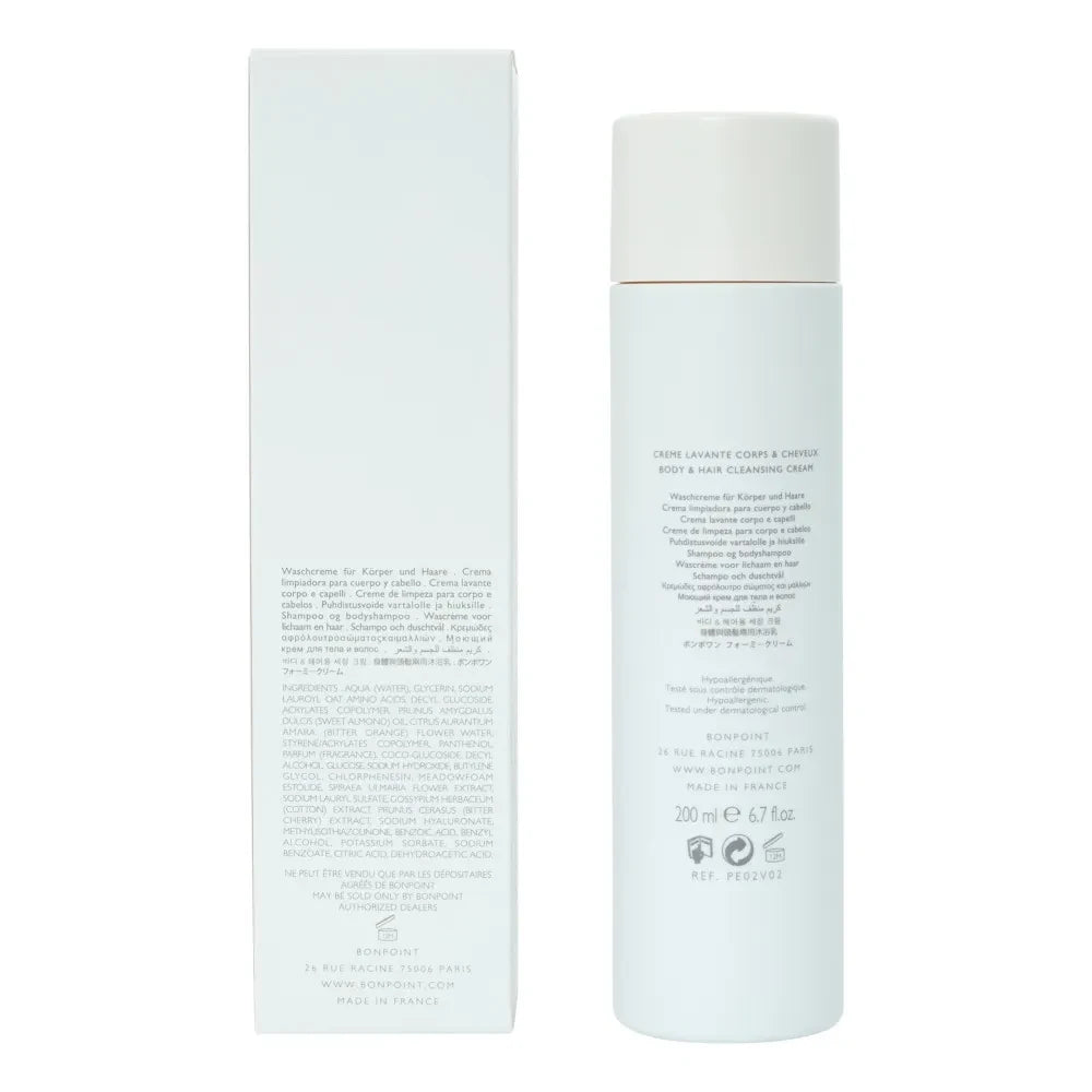 Bonpoint - Yüz, Vücut ve Saç İçin Köpüren Krem Temizleyici - 200 ml