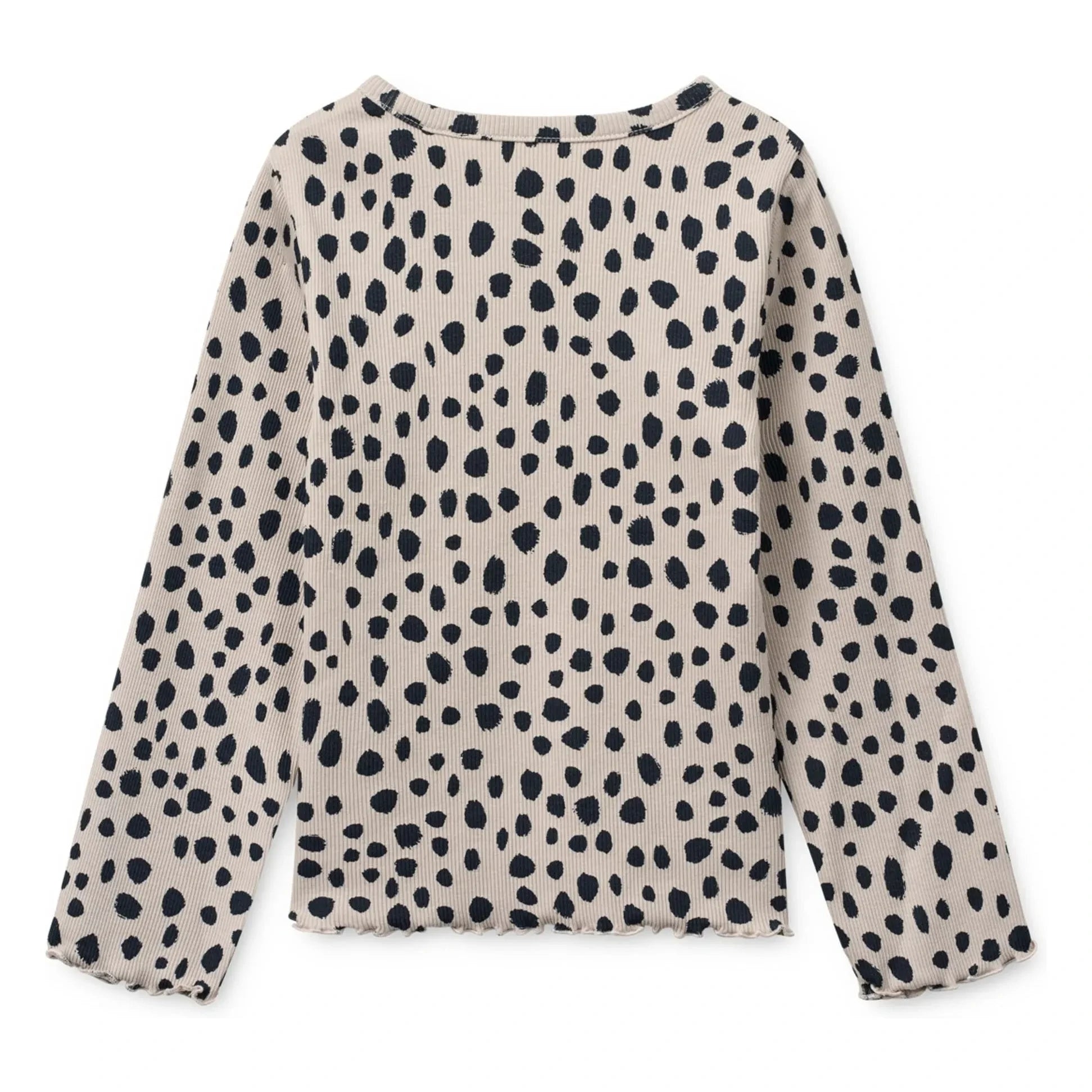 Liewood - Nieve Leopard Bio-Baumwoll-Ripp-T-Shirt | Oatmeal
