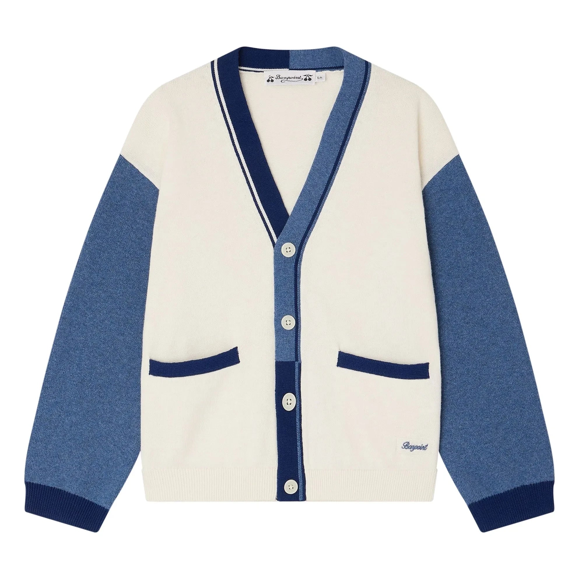 Bonpoint – Strickjacke Loris aus Bio-Baumwolle | Ecru