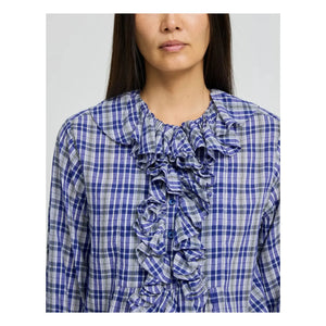 Laurence Bras - Annie Baumwollbluse | Blau