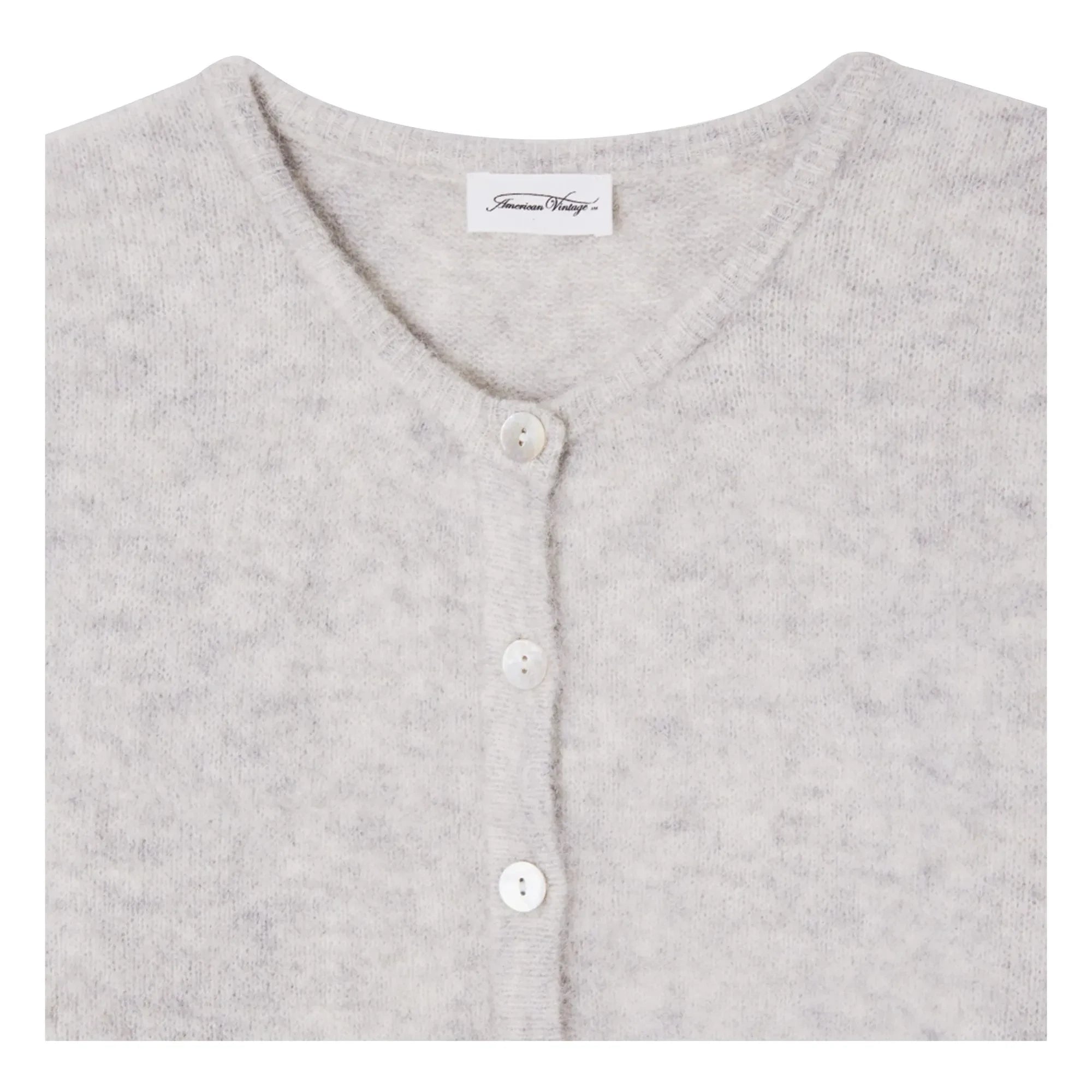American Vintage – Vitow Alpaka- und Wollweste | Hellgrau