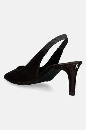 Furla Essential Slingback İnce Topuklu Süet Ayakkabı