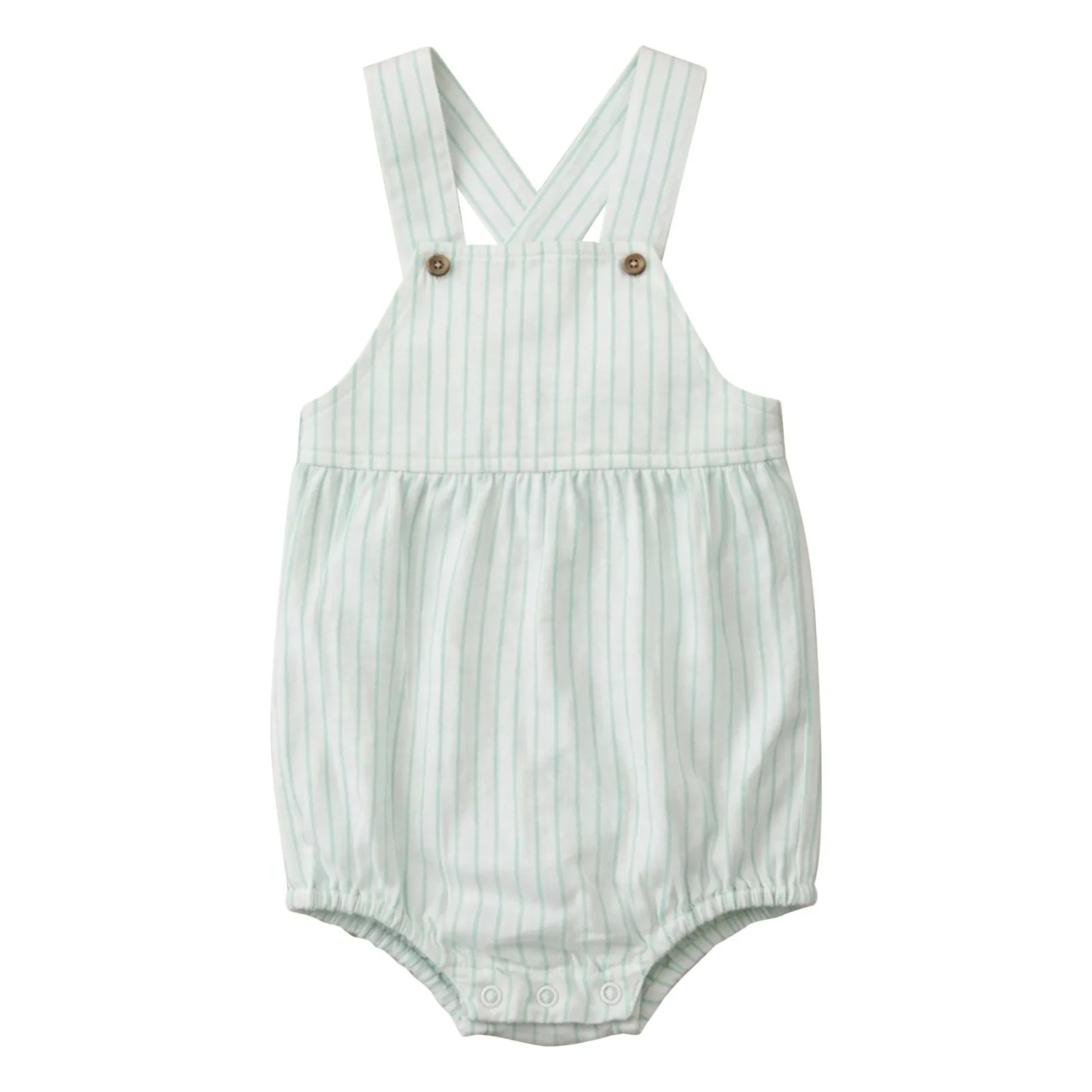 Lililotte - Hector Striped Organic Cotton jumpsuit | Mint Green