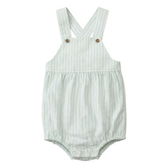 Lililotte - Hector Striped Organic Cotton jumpsuit | Mint Green