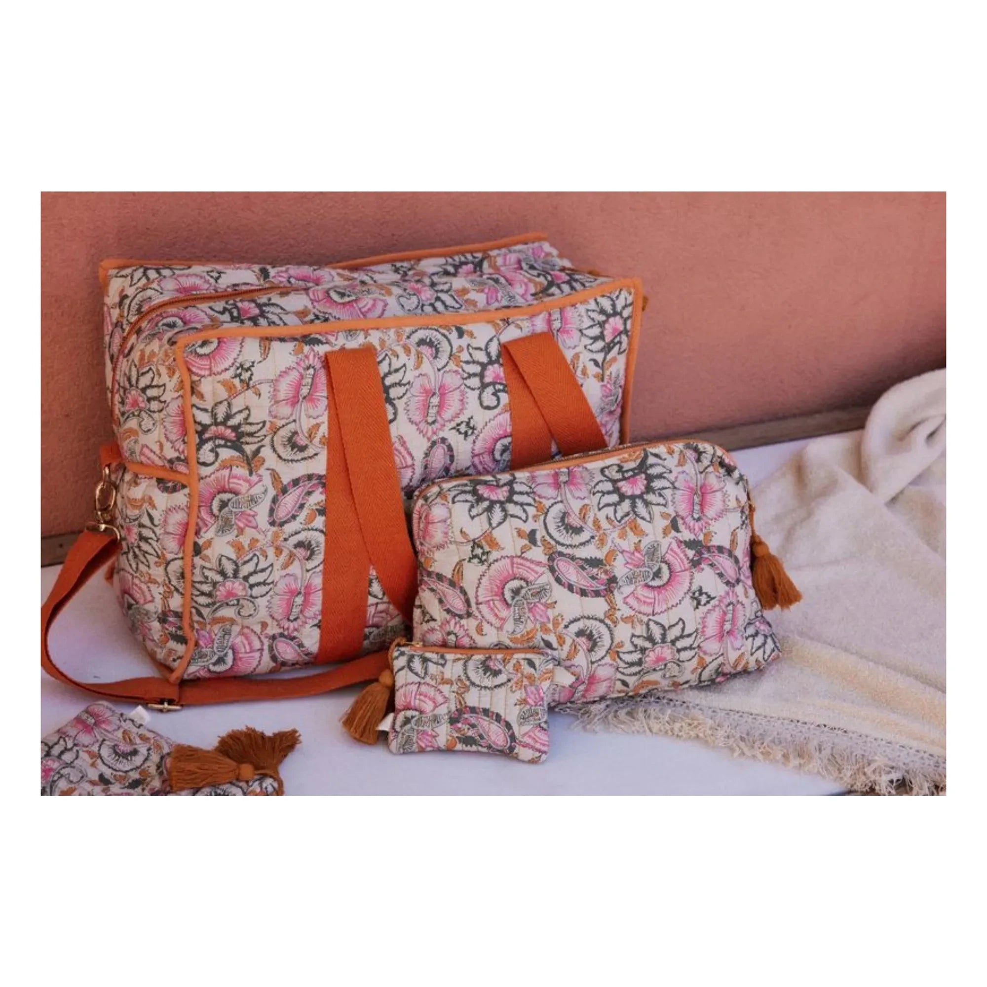 Louise Misha - Teiki Organic Cotton Pouch | Pink