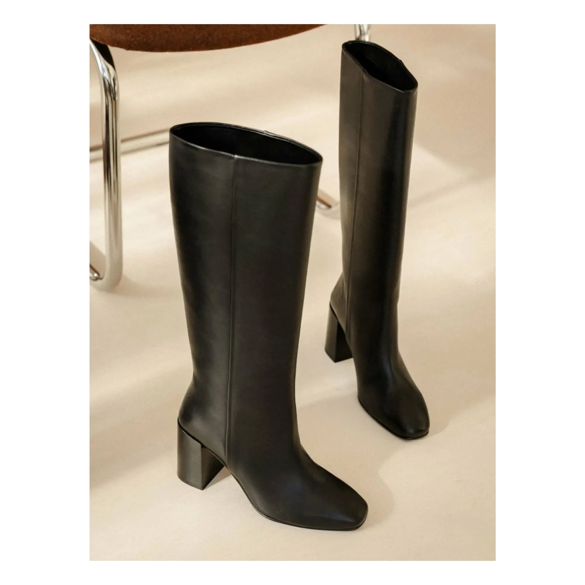 Bobbies - Hisaé Leather Lamb Boots | Black