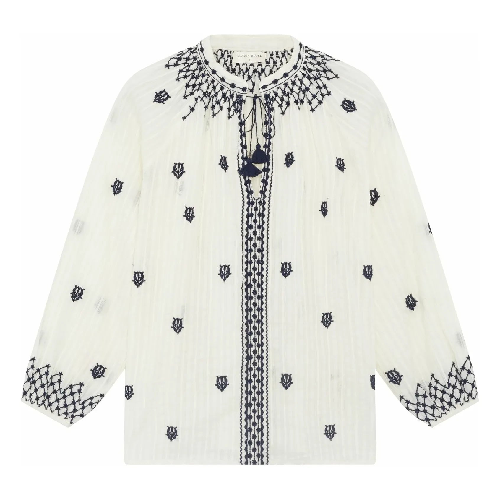 Maison Hotel - Santorini Sybille Bluse | Weiß