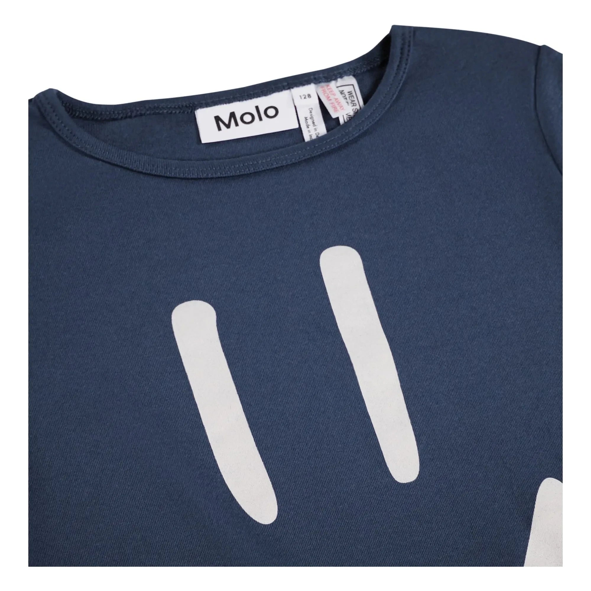 Molo - Lue Smiley organik pamuklu pijama | Lacivert