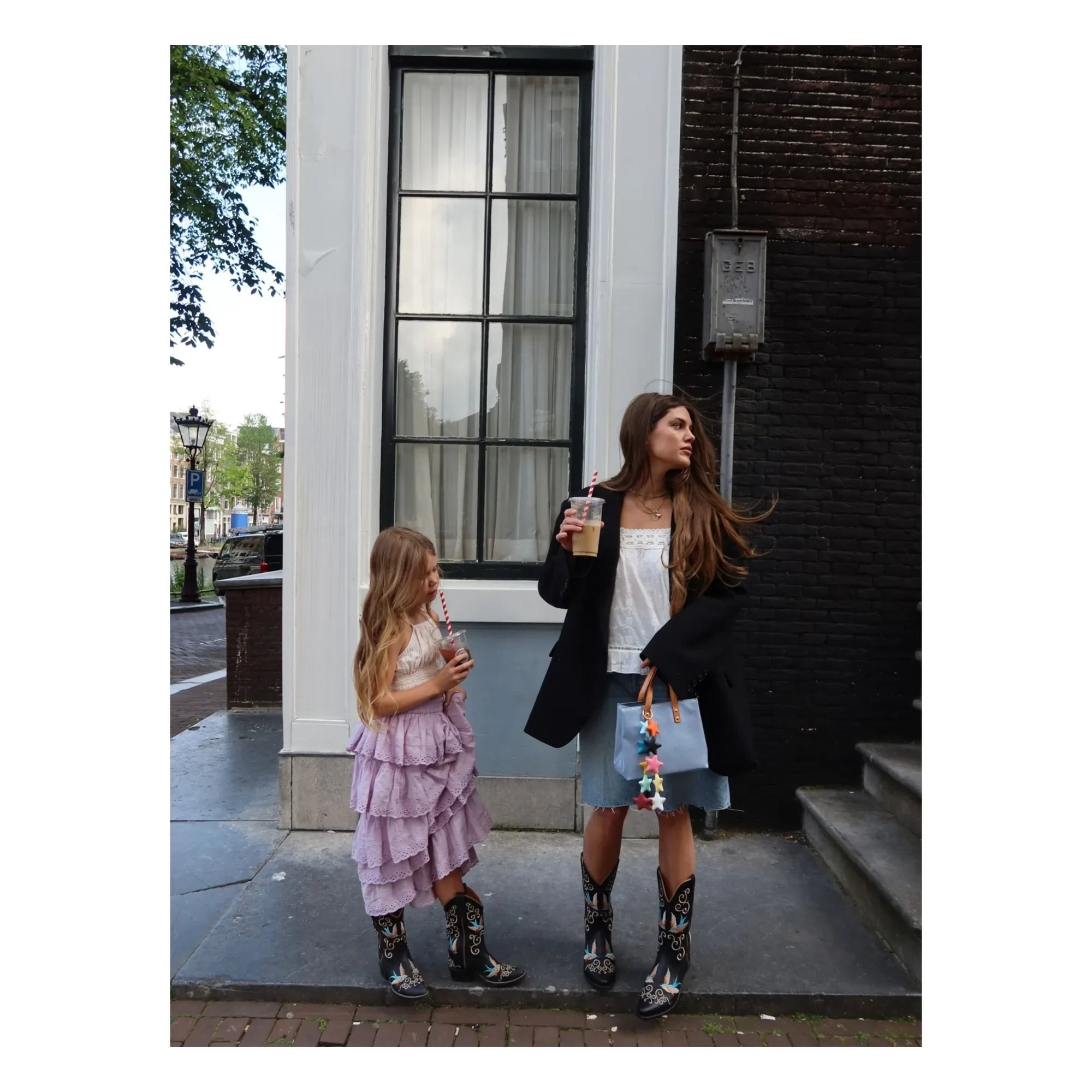 Bootstock - Santiags Deri Dappermaentje X Bootstock | Siyah