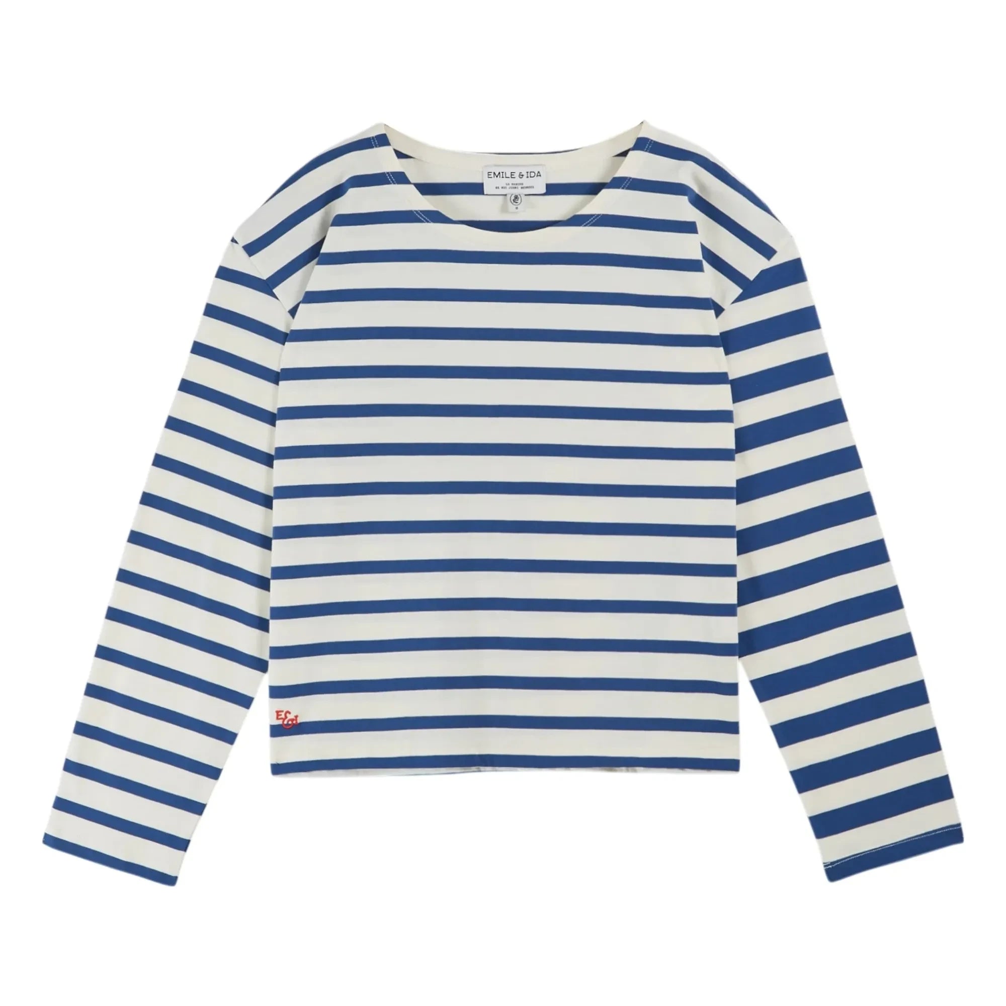 Emile et Ida – Marinière T-Shirt aus Bio-Baumwolle | Ecru