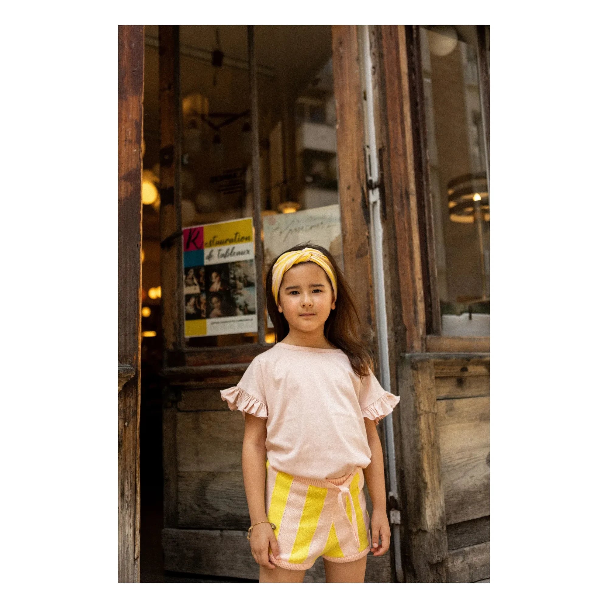 Louis Louise - Gestreifte Iris Shorts | Gelb