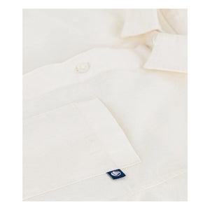 Petit Bateau - Keten gömlek | Ekru