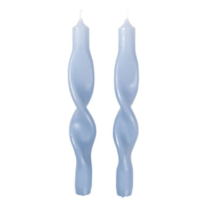Broste Copenhagen - Büküm Mumlar - 2'li Set | Açık Mavi