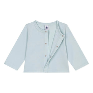 Petit Bateau - Organic Cotton Cardigan | Turquoise