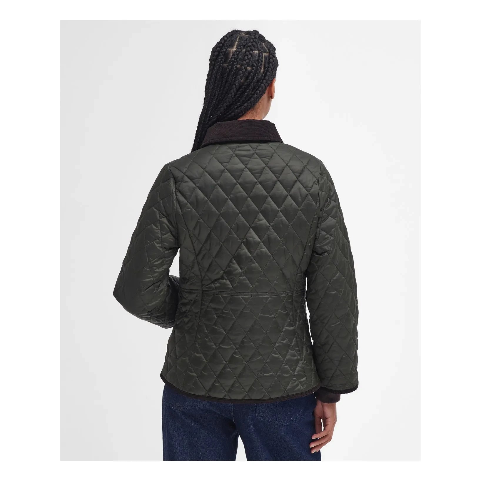 Barbour - Beadnell Dar Kesim Kapitone Ceket | Haki