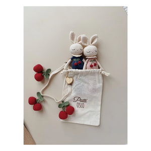 Patti Oslo - Britney das Kaninchen Kuscheltier | Marineblau