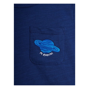 Mini Rodini - Planète Bio-Baumwoll-T-Shirt | Blau