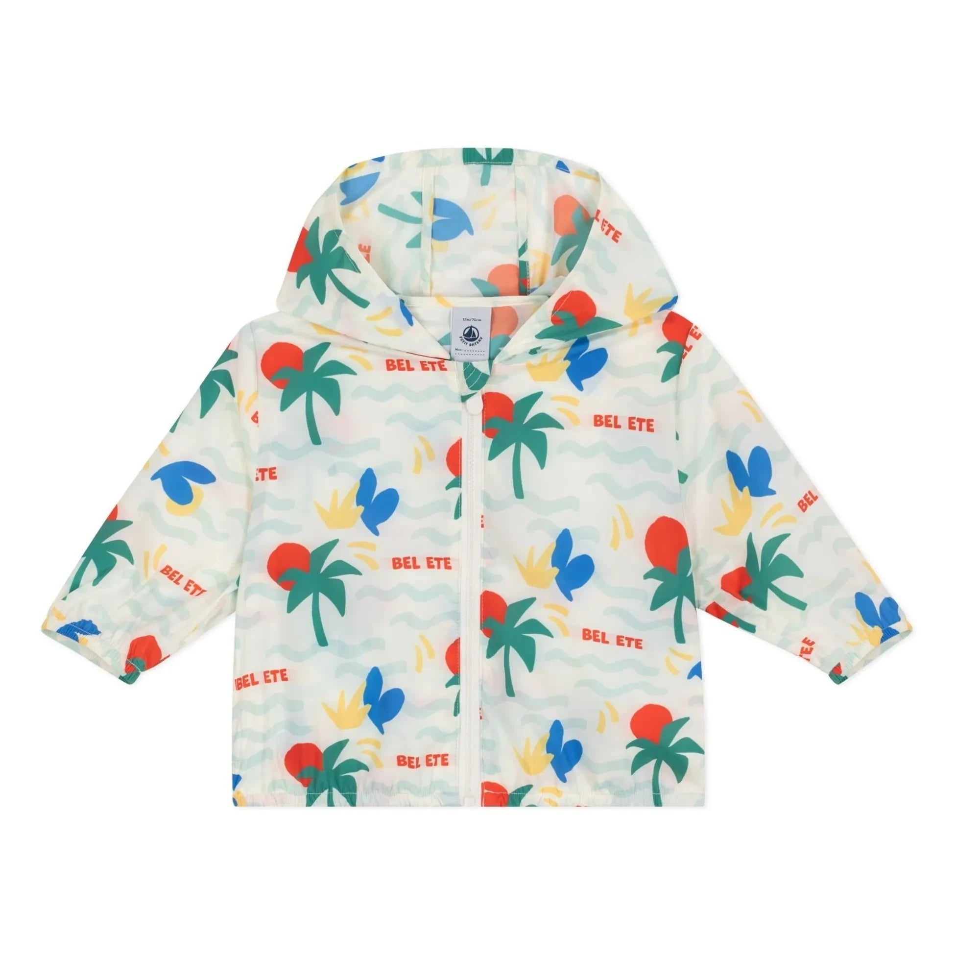 Petit Bateau - Bel Eté Geri Dönüştürülmüş Elyaf Rüzgarlık | Ekru
