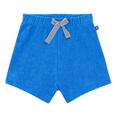 Petit Bateau – Unifarbene Frottee-Shorts | Königsblau