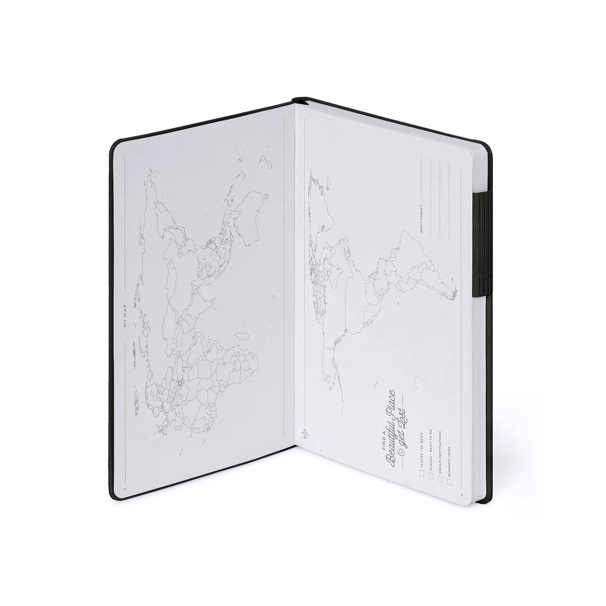 Legami - Dotted Notebook with Monochrome Soft Cover - Black Suit - My Defter