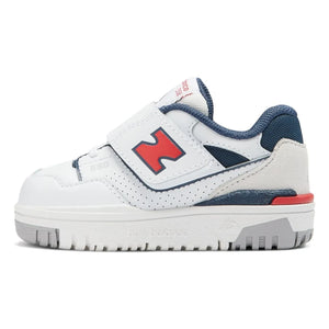 New Balance - Elastik Bağcıklı ve Cırt Cırtlı Sneakers 550 | Beyaz