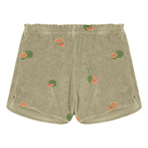 Studio Bohème - Georgy Karpuz Bio-Baumwoll-Frottee-Shorts | Khaki