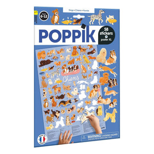 Poppik - Poster Stickers Les Chiens