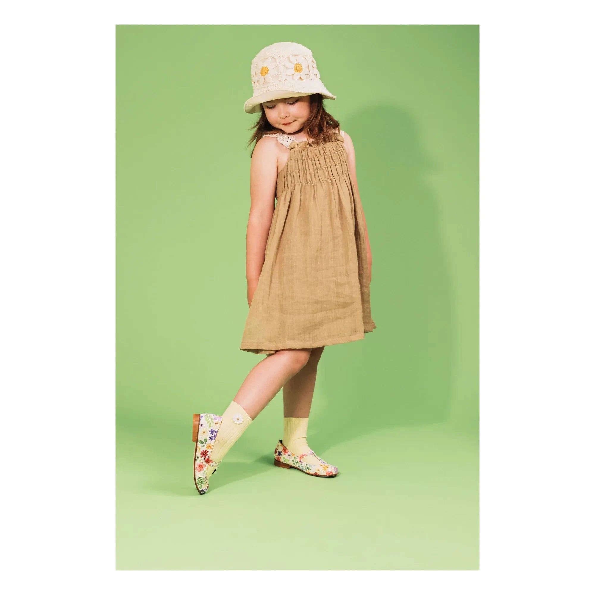 Collégien - Bérénice Flowers Socken | Vanille